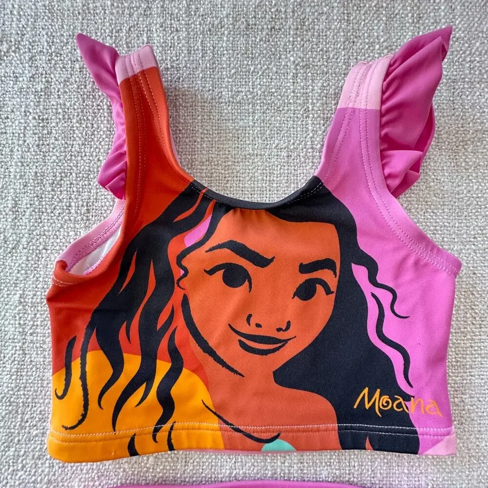 Hanna Andersson x Disney Moana 2pc Swimsuit PLAY 3T